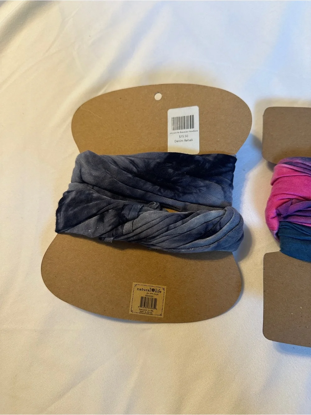 Natural Life Boho Bandeau- 2 tie dye bands